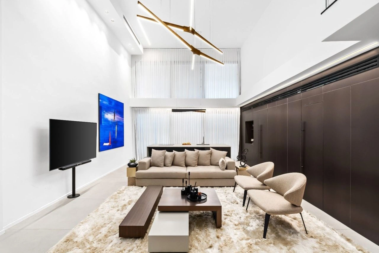 Tel Aviv, İsrail'de prestijli bir bölgede bahçeli duplex