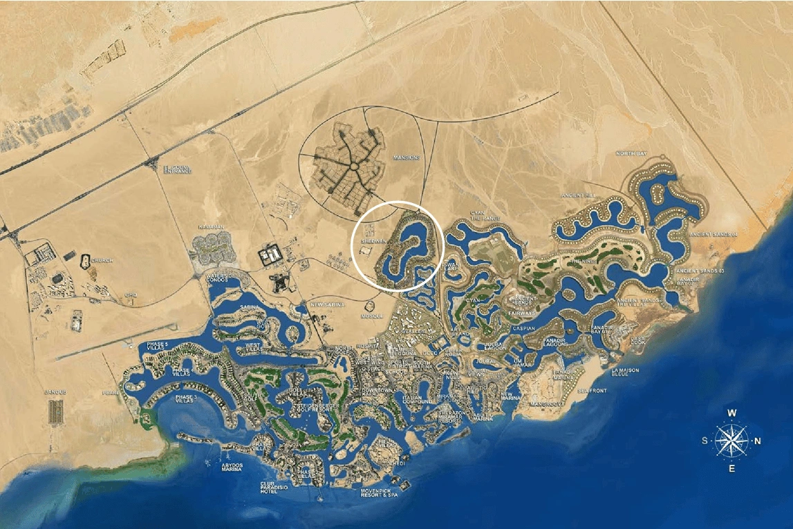 Apartamento 1+1 con amplia terraza en El Gouna, Egipto
