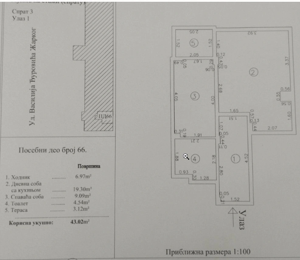 Квартира в новостройке в центре Прокупля, Сербия