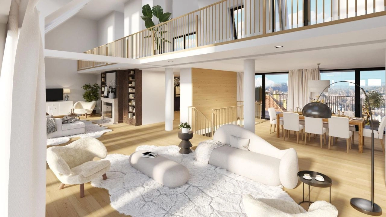 Spacious penthouse with city views in Vienna, Austria