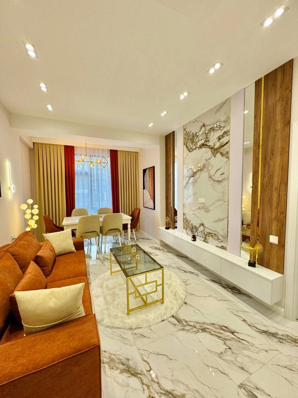 Bright apartment 55 m2 near the metro in Narimanov district, Baku