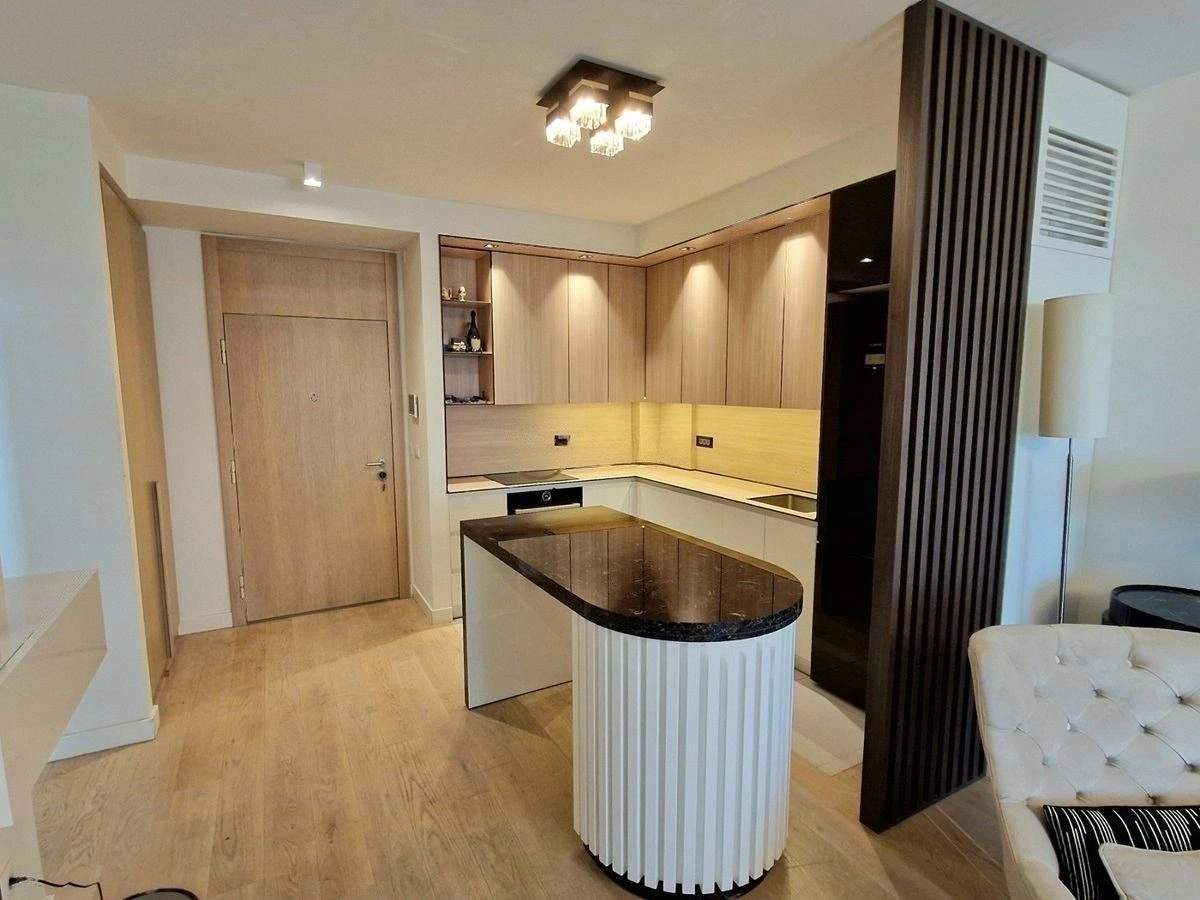 Modern apartment in the center of Belgrade, with panoramic windows, Serbia, 59 m²