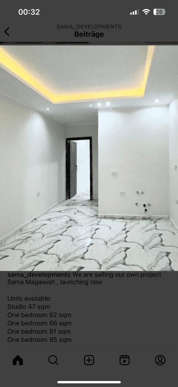Studio in der ruhigen Gegend Magawish in Hurghada, Ägypten