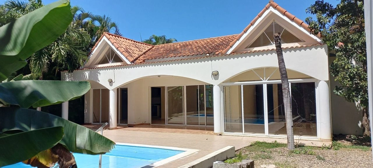 Villa with garden and pool in a secure residence in Sosua, Dominican Republic