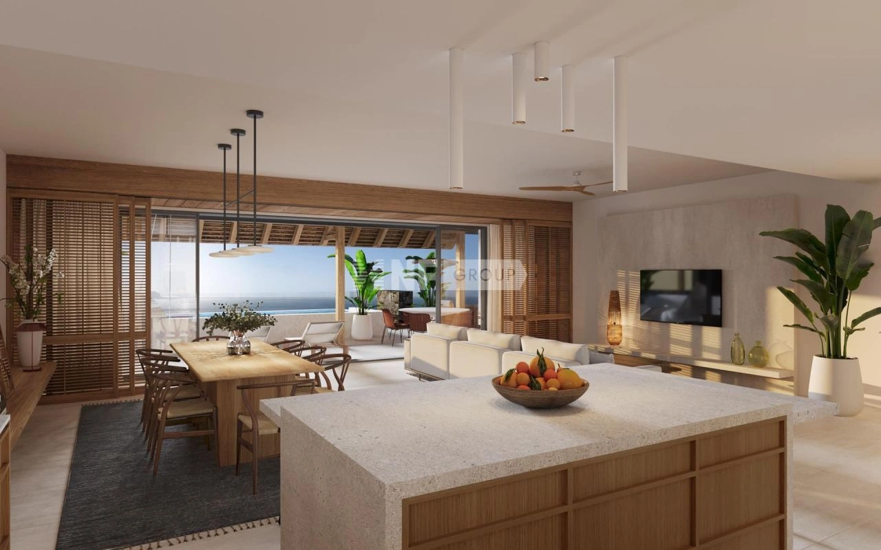 毛里求斯塔马林 2+1 公寓,带宽敞露台