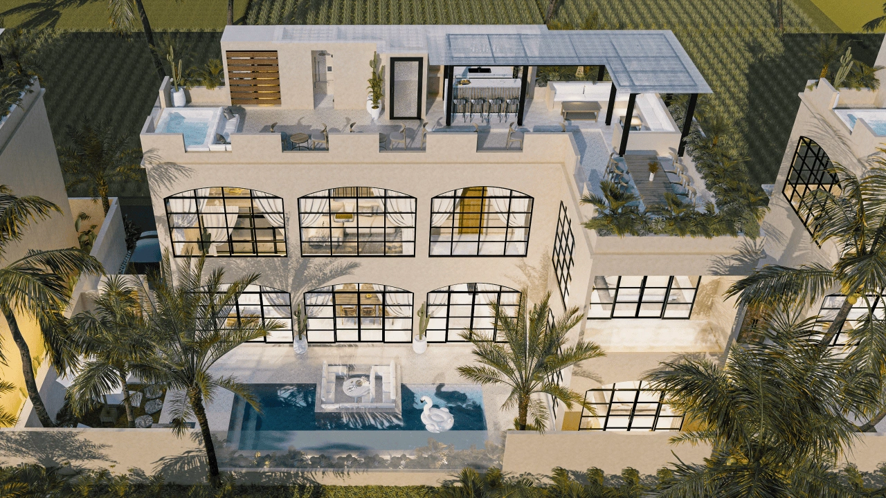 Villa overlooking rice fields in the center of Seseh, Bali