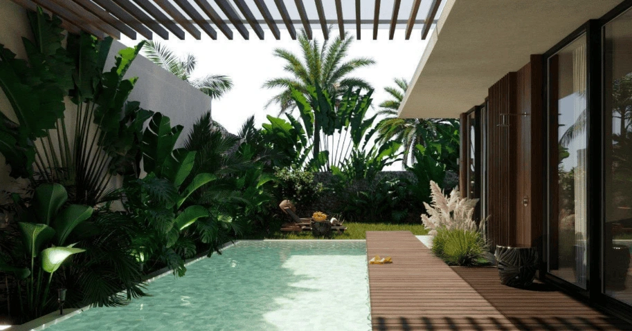 Villa overlooking the jungle in the prestigious area of Ubud, Bali