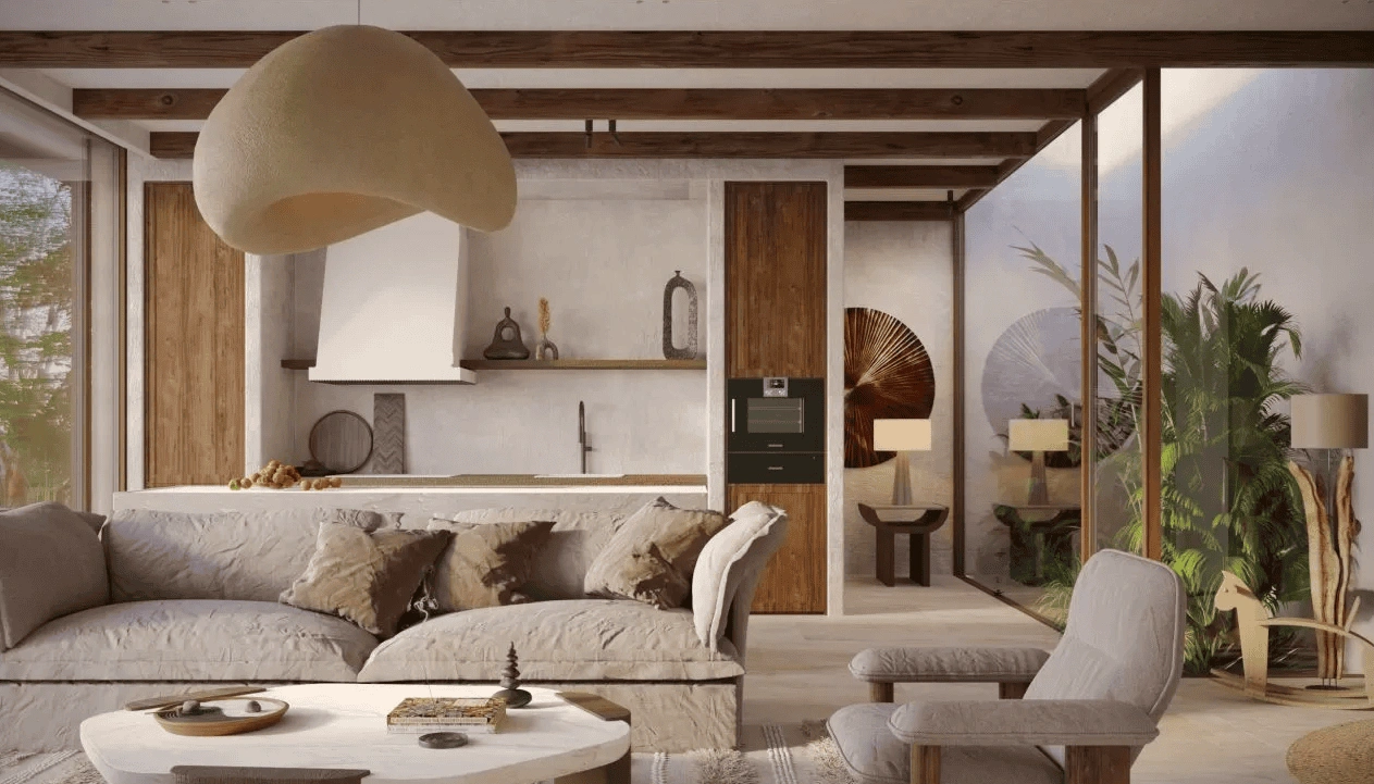 Detached house in gated complex of Ubud, Bali