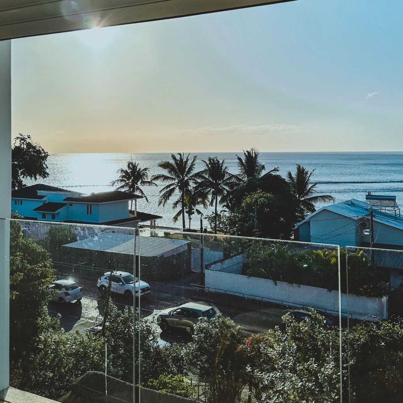 モーリシャス・タマラン:3つのテラスとオーシャンビュー付きアパートメント