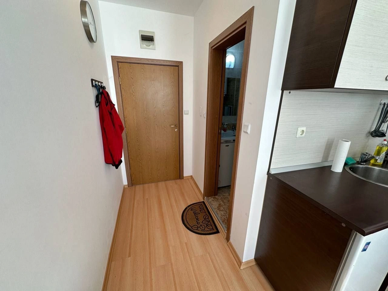 Studio on Sunny Beach in a modern complex with furniture and appliances, Bulgaria