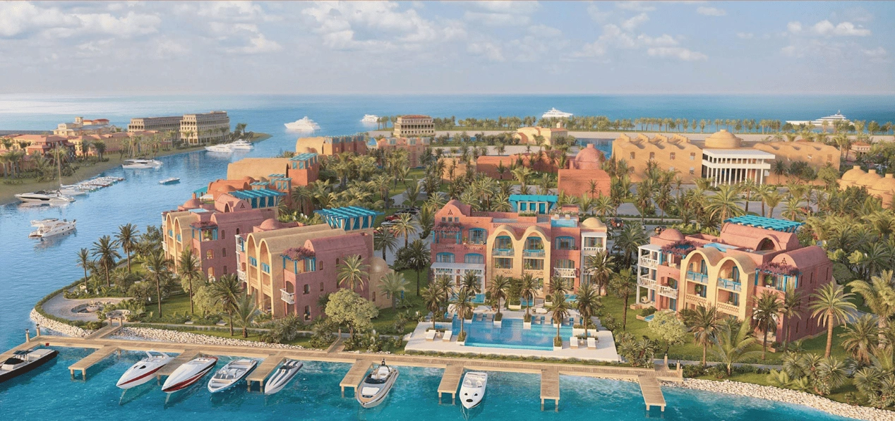 Studio 0+1 avec vue sur la mer et la piscine à El Gouna, Égypte