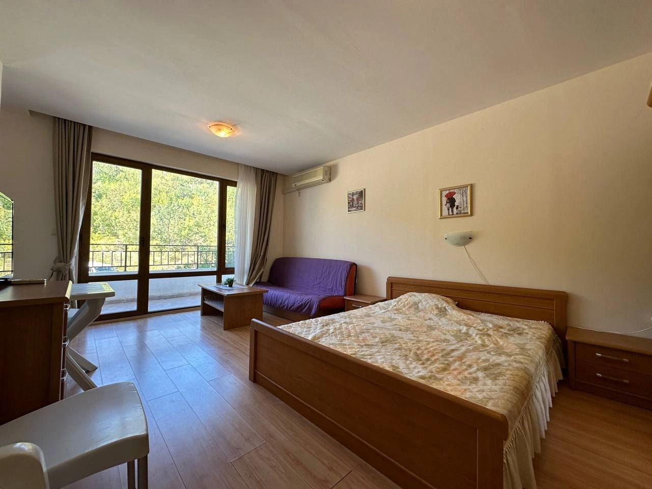 Furnished studio with spacious terrace in Elenita, Bulgaria