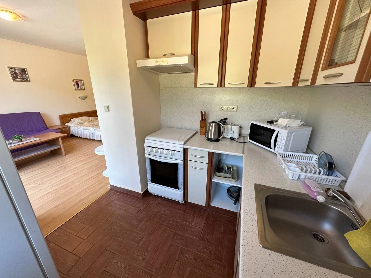 Furnished studio with spacious terrace in Elenita, Bulgaria