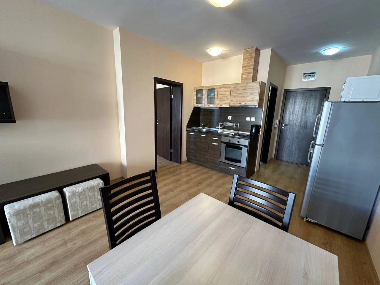 Apartment with two terraces with furniture and appliances in Sveti Vlas, Bulgaria
