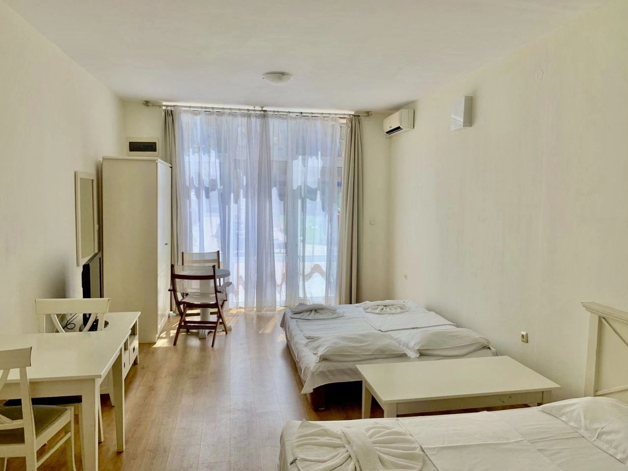 Furnished studio with pool view in Sunny Beach, Bulgaria