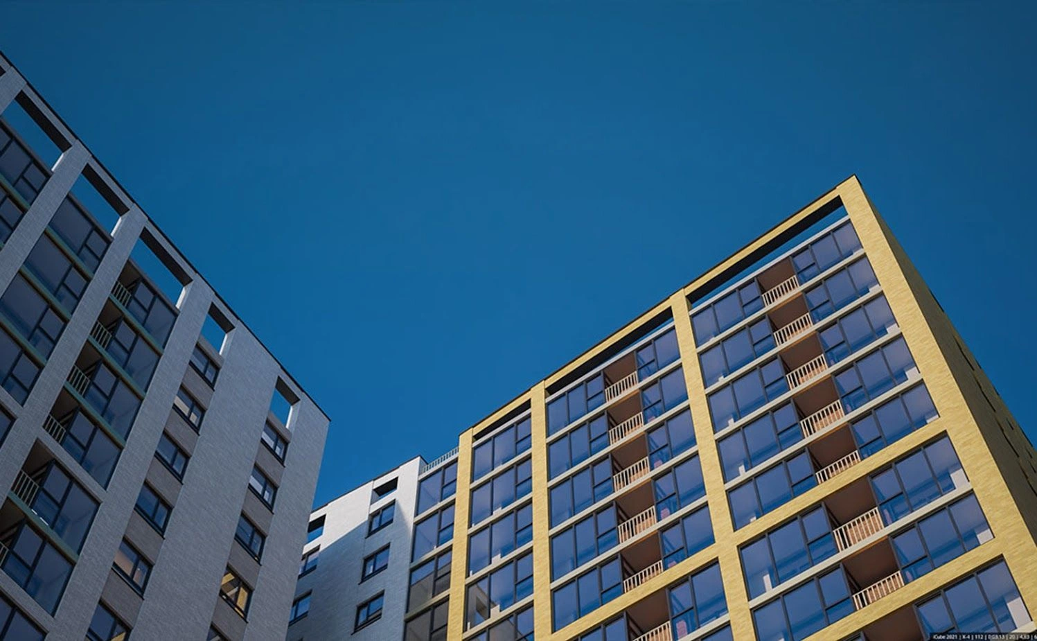 Residential complex includes three buildings