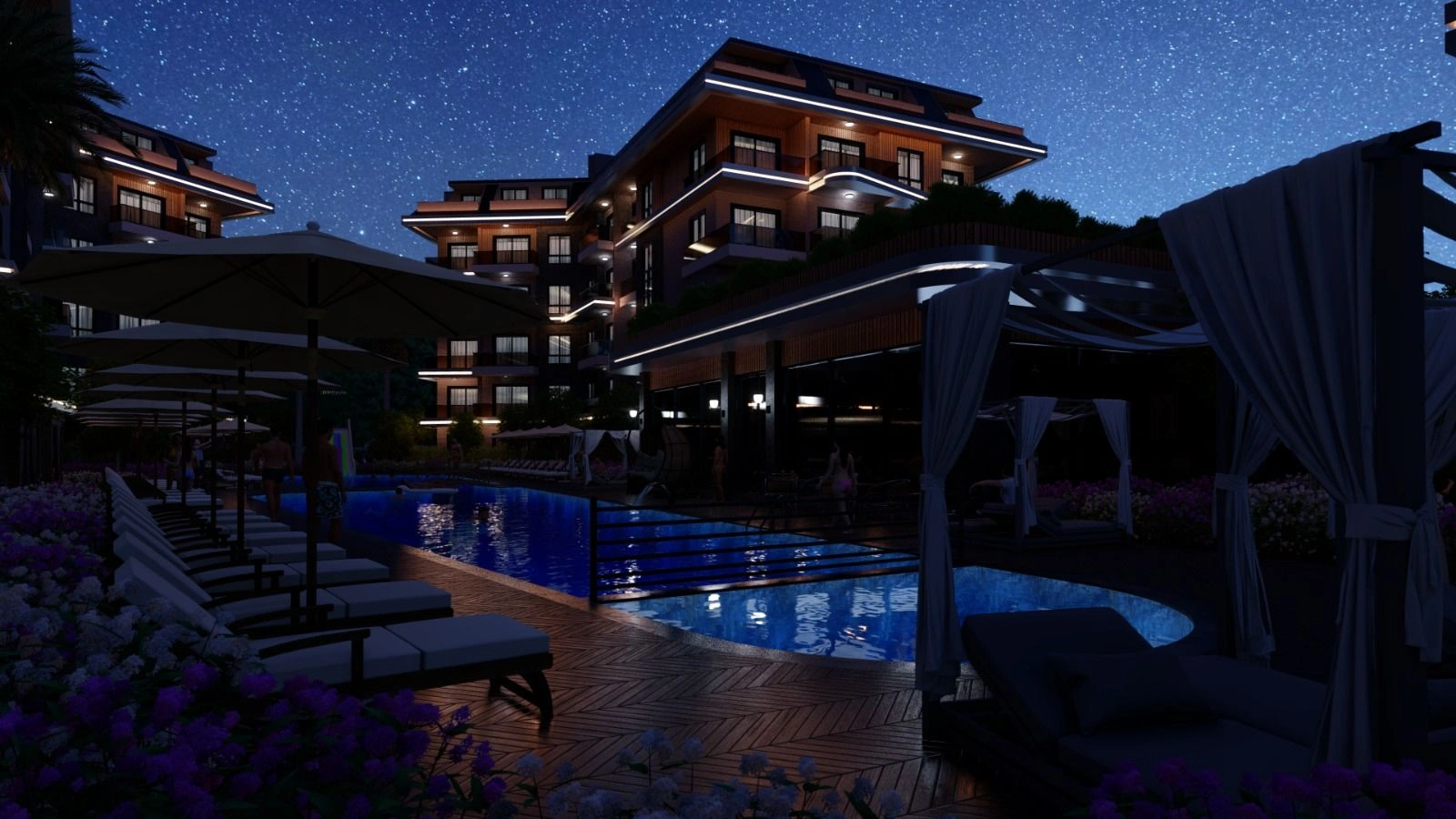 Nuevo complejo residencial en una zona prestigiosa de Alanya