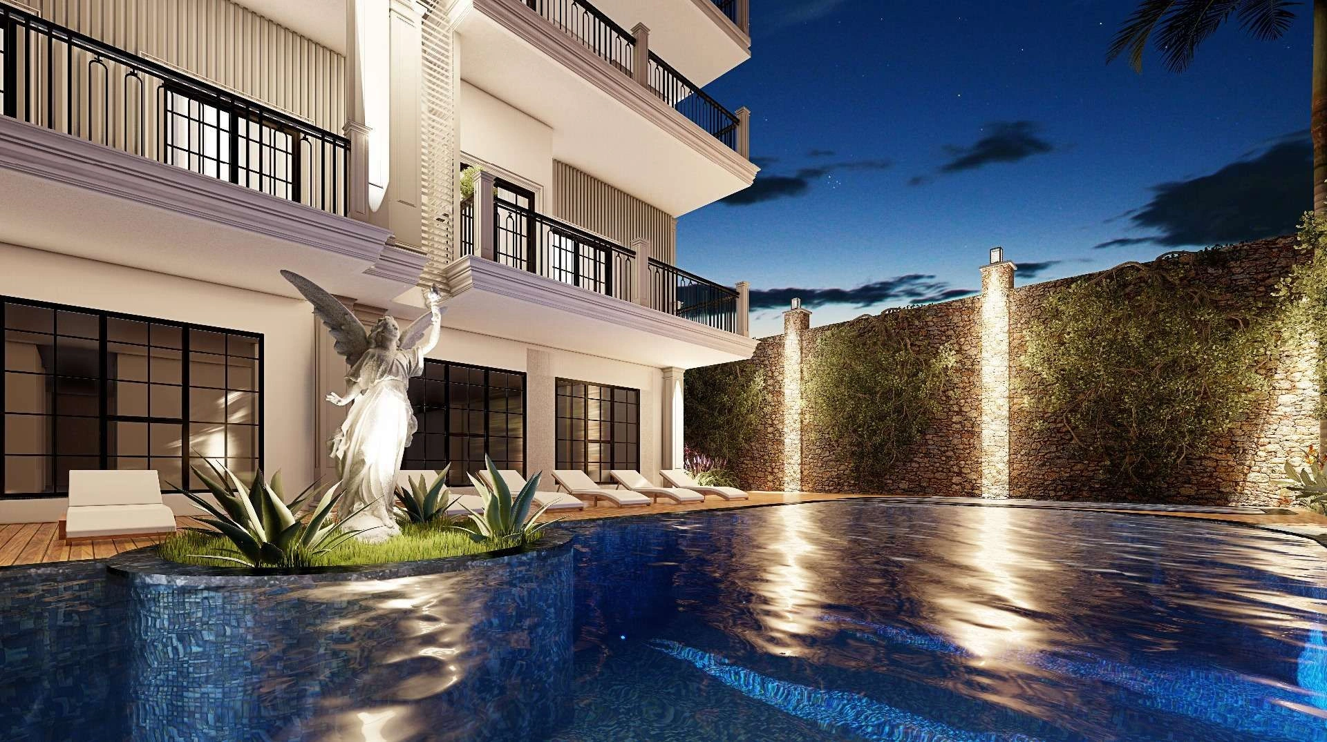 مجموعه مسکونی ۱۰۰ متر از دریای مدیترانه