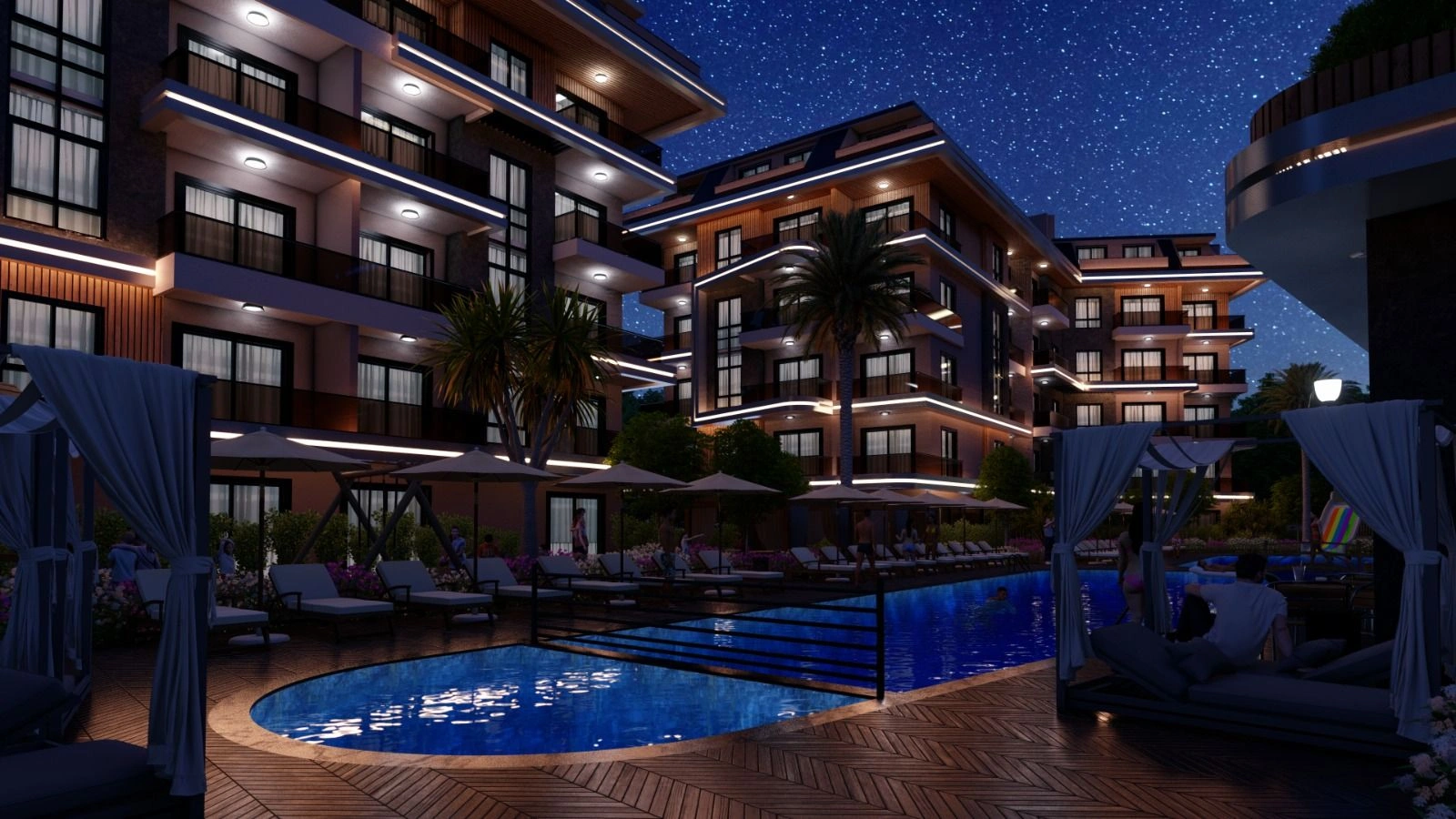 Nuevo complejo residencial en una zona prestigiosa de Alanya
