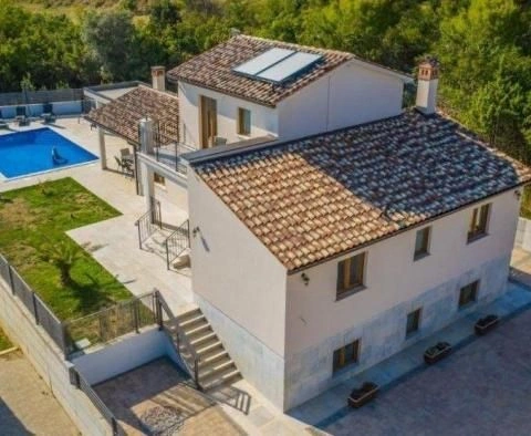 Magnificent 3+1 villa with swimming pool and panoramic sea views in Rabac area