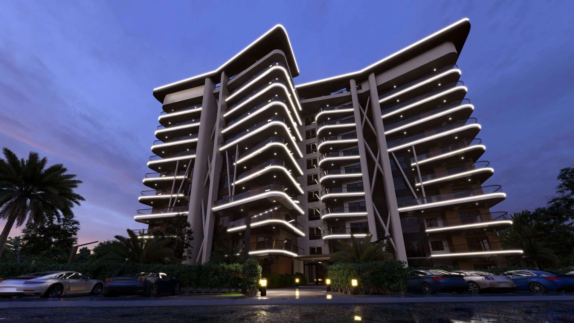 مجتمع آپارتمانی نزدیک لانگ بیچ، قبرس شمالی