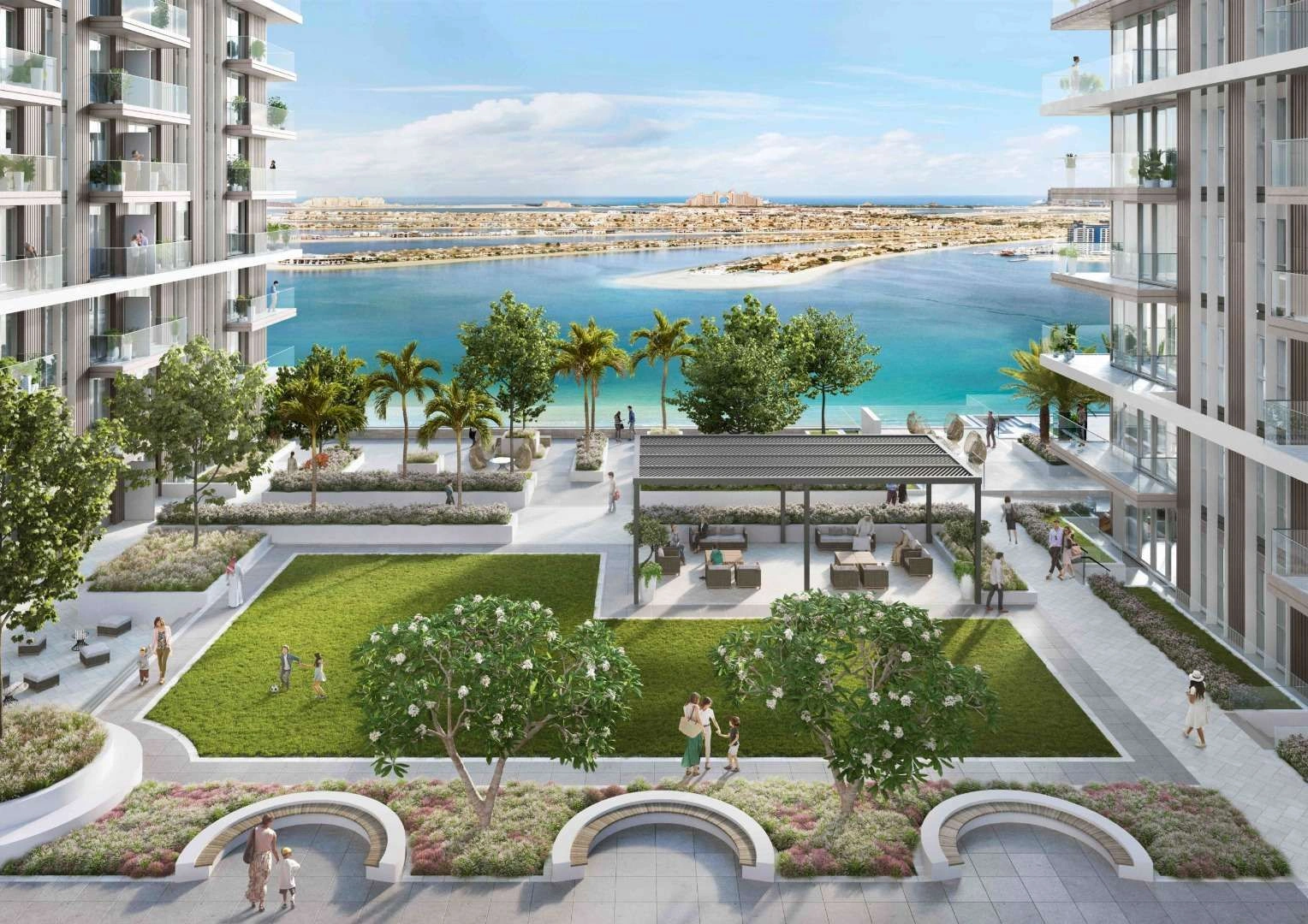Gated residential complex in Dubai Harbor