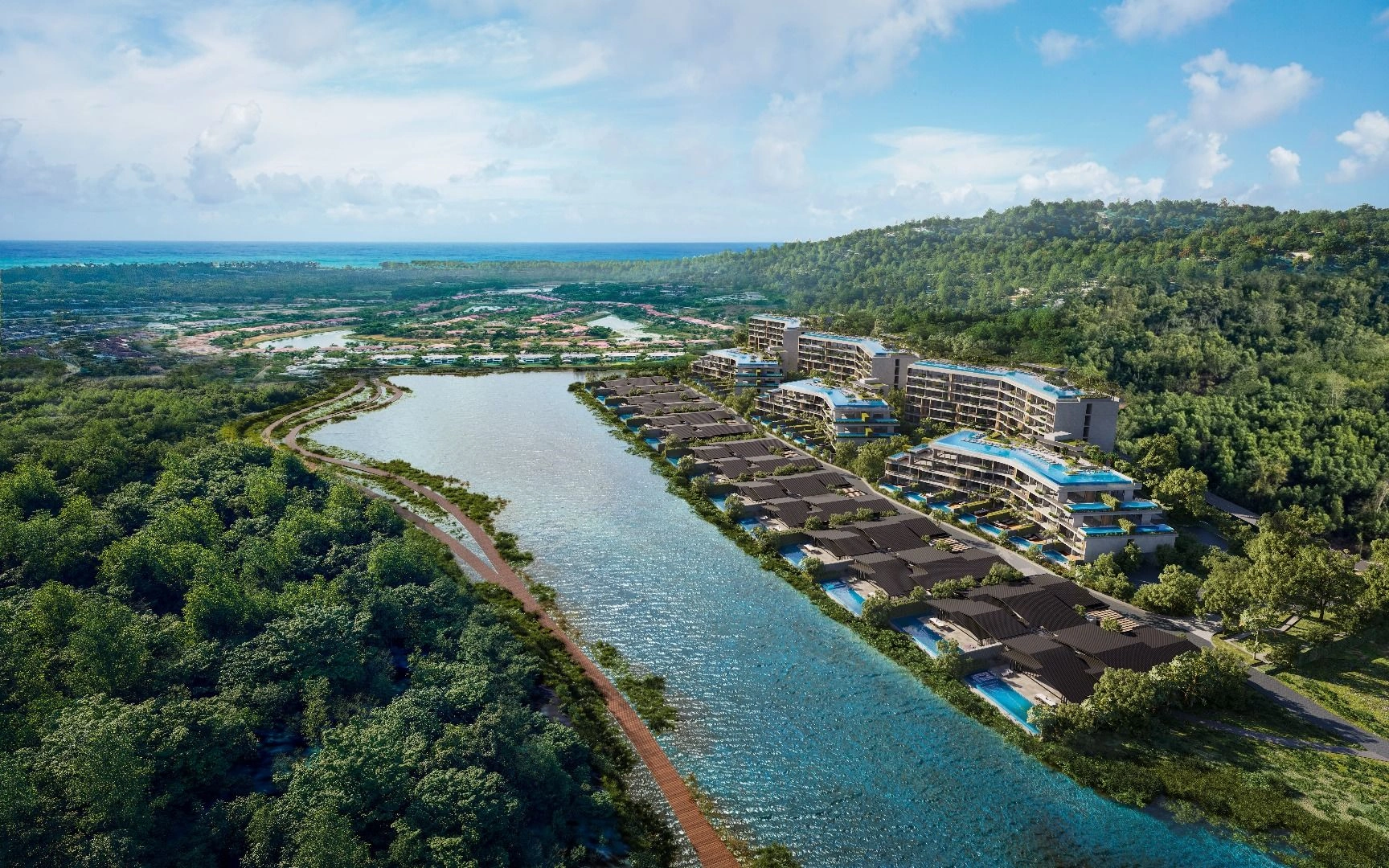 Chic complex on Bang Tao beach Phuket