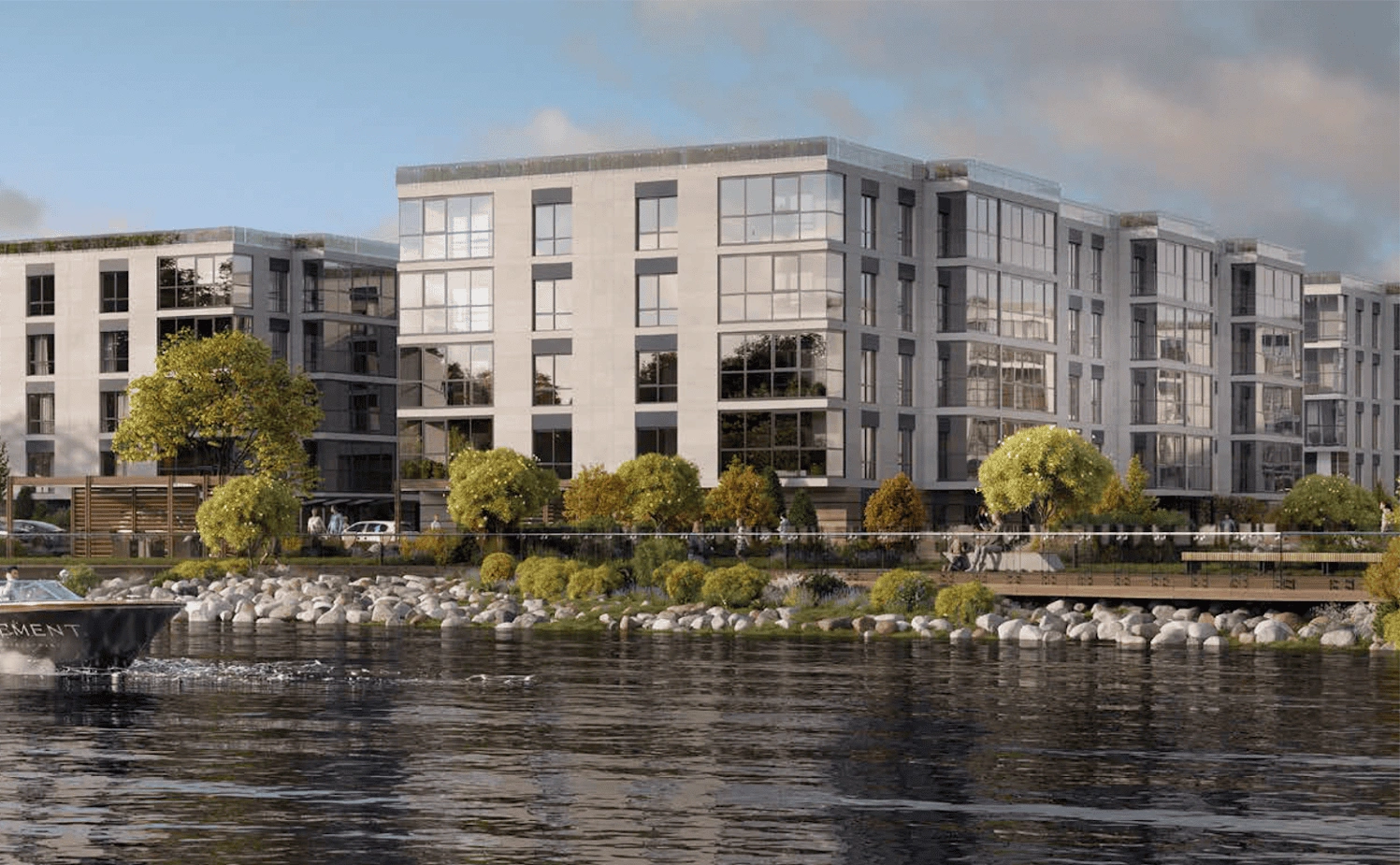 The project is a low-rise development in the Resort area