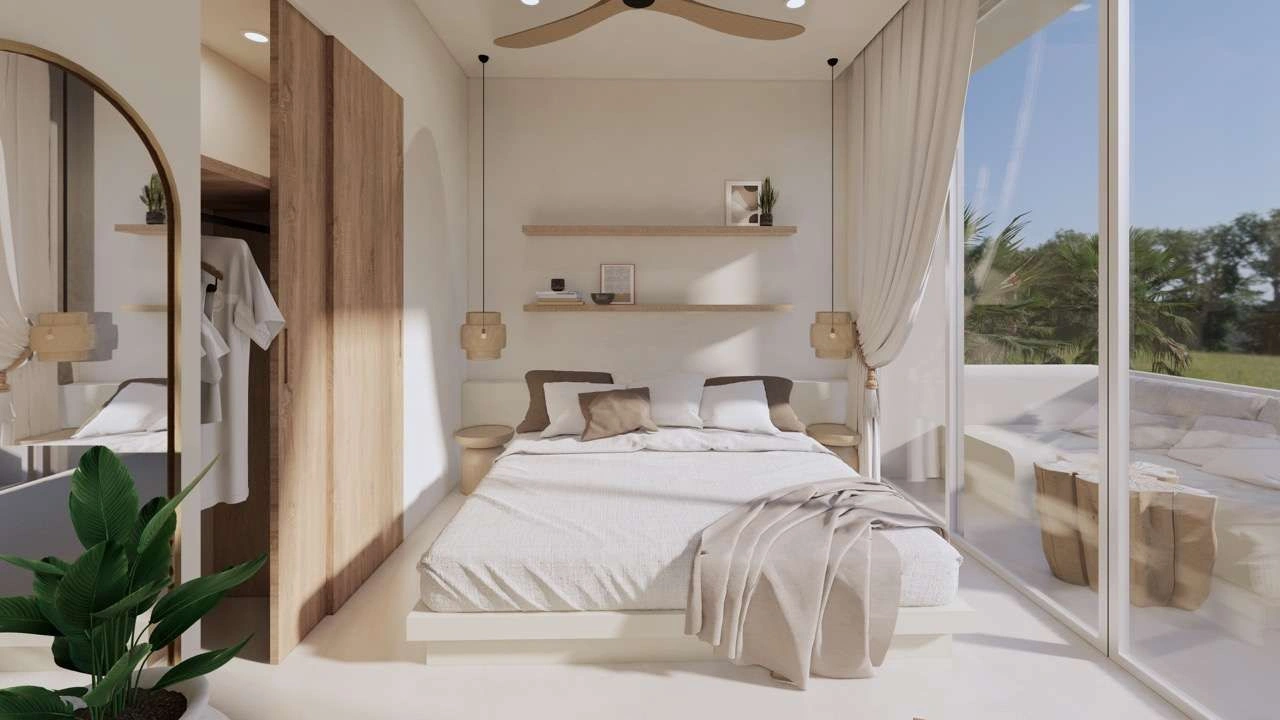 Complex of luxury villas on the island of Bali