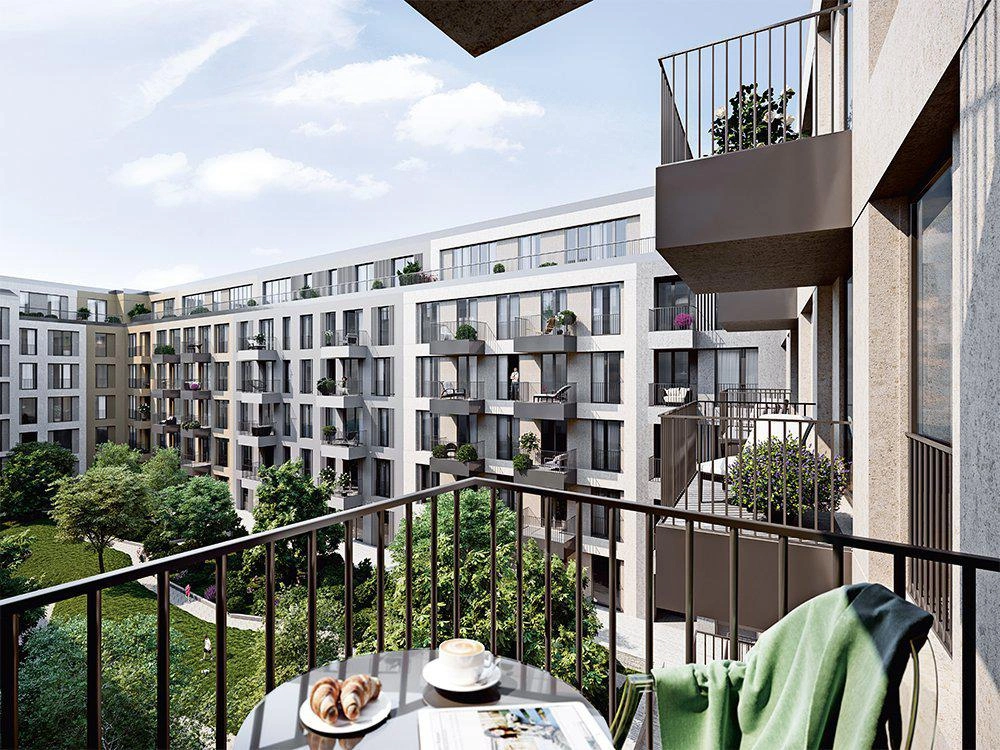 德国柏林现代住宅区的高端公寓