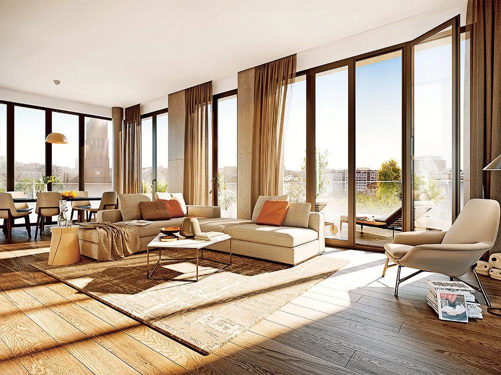 德国柏林现代住宅区的高端公寓