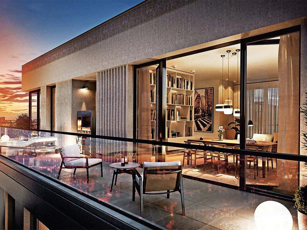 德国柏林现代住宅区的高端公寓