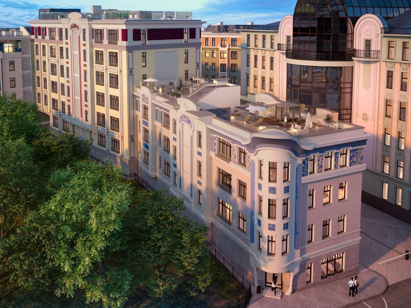 مجمع فاخر في حي ديلوكس بأربات، موسكو