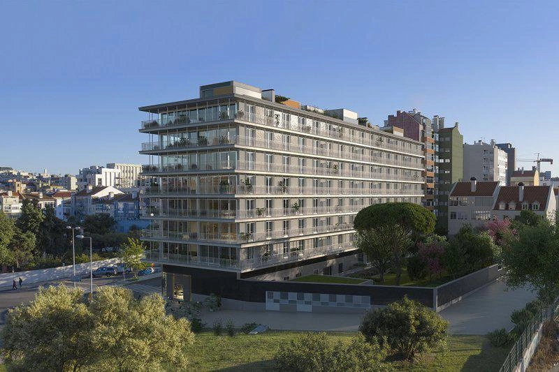 葡萄牙里斯本现代住宅综合体内的公寓