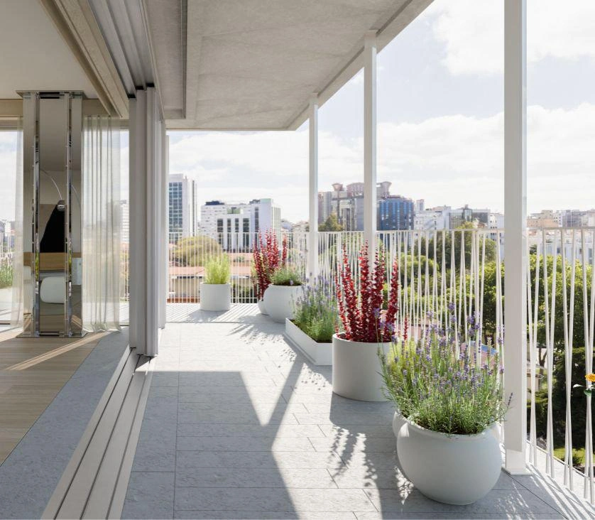 葡萄牙里斯本现代住宅综合体内的公寓