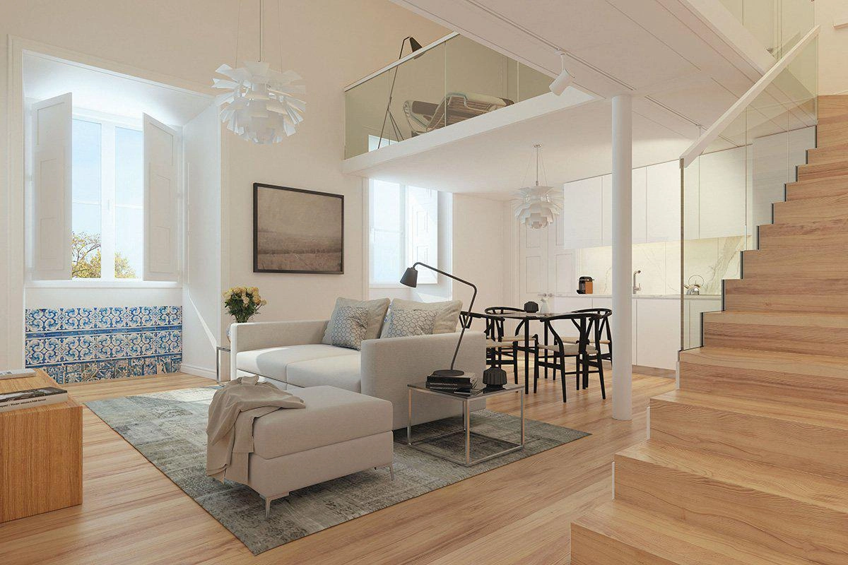 葡萄牙里斯本的带私人花园与停车位的公寓