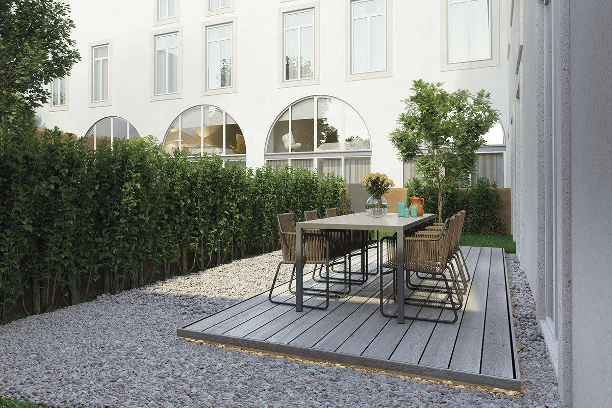 葡萄牙里斯本的带私人花园与停车位的公寓