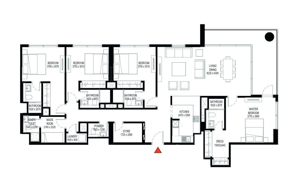 شقق Crest Grande — دبي، الإمارات العربية المتحدة