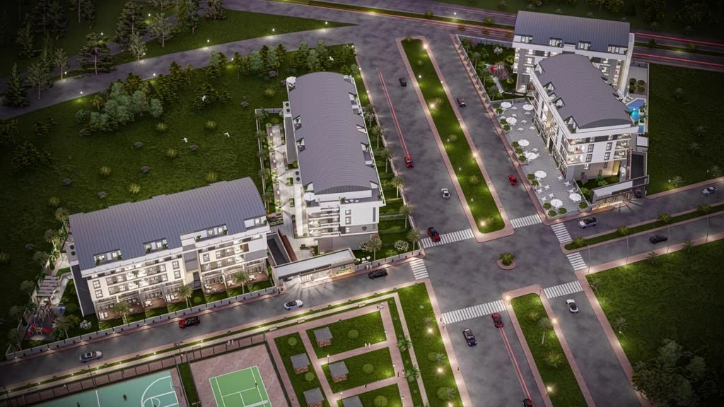 New residential complex in Antalya near the sea