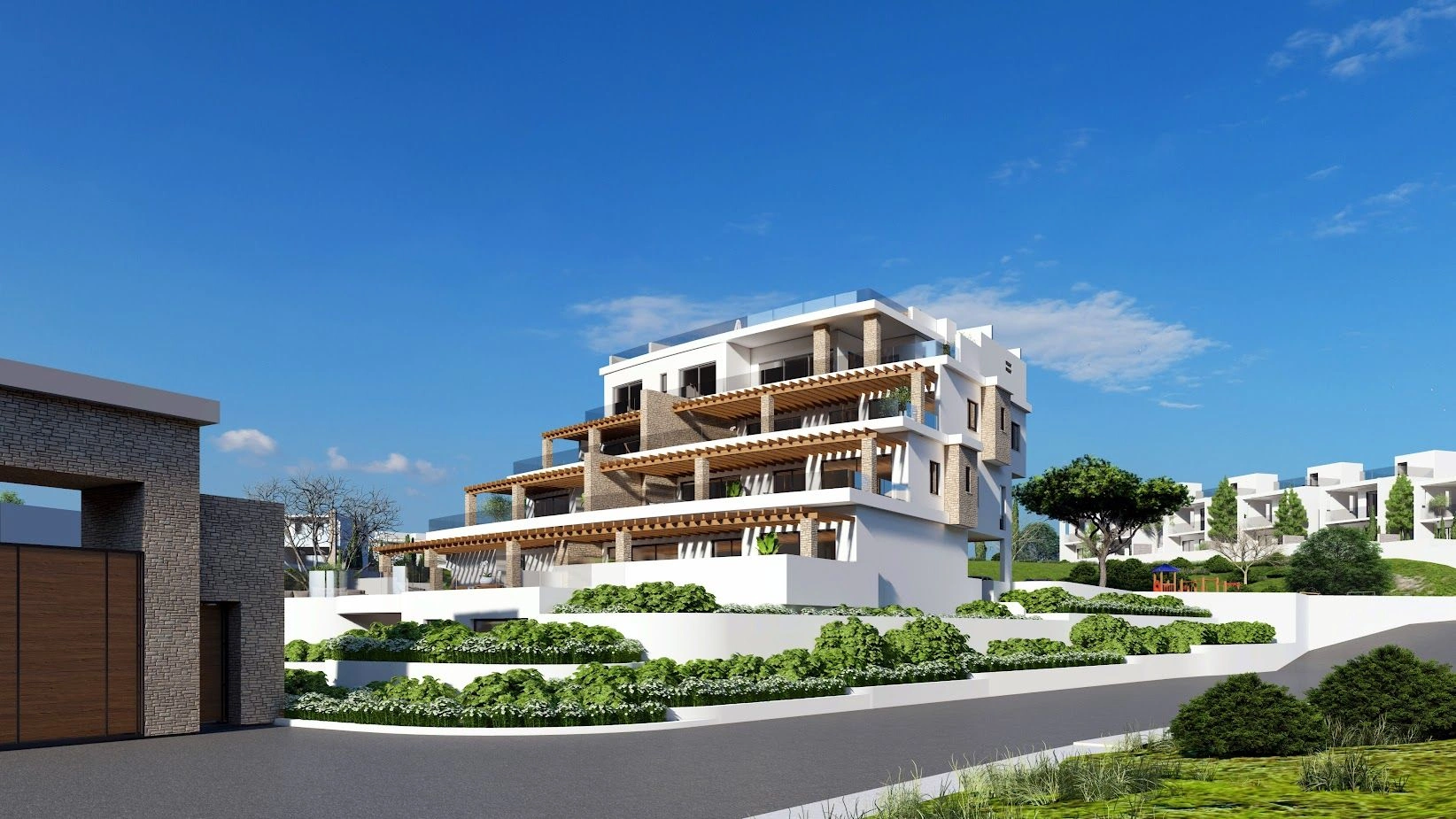 Complex of luxury villas on the first coastline in Paphos