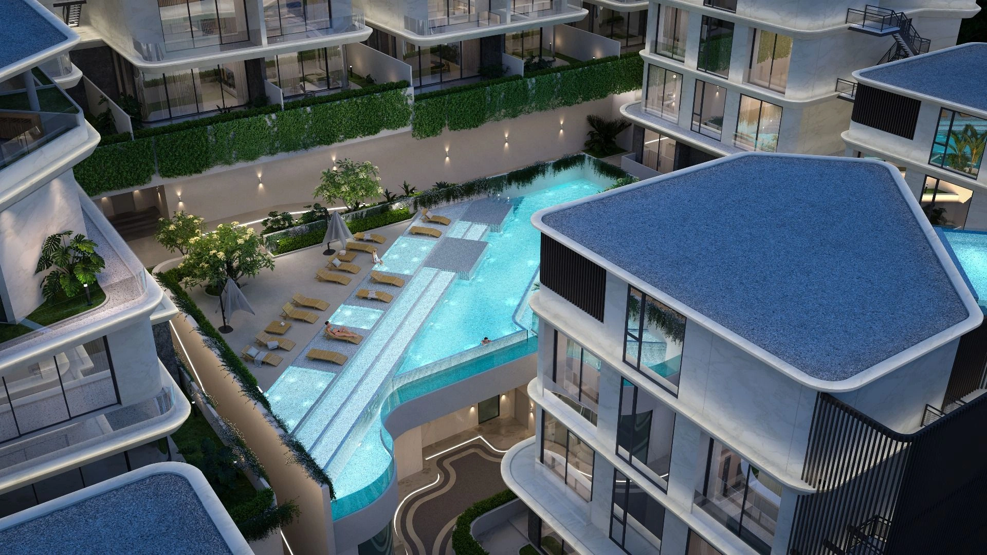 Residential complex in the Layan Beach