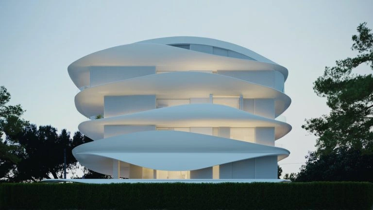 مجتمع آپارتمانی در گلیفادا - حومه آتن، یونان