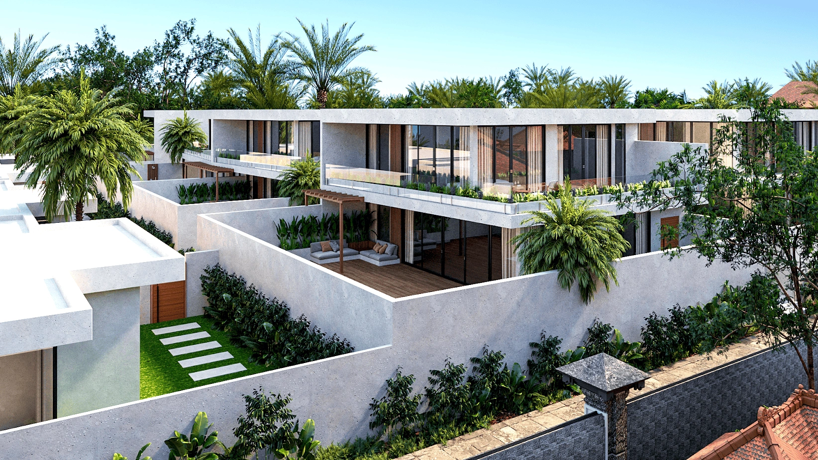 Complex of villas in Ubud - the cultural center of Bali