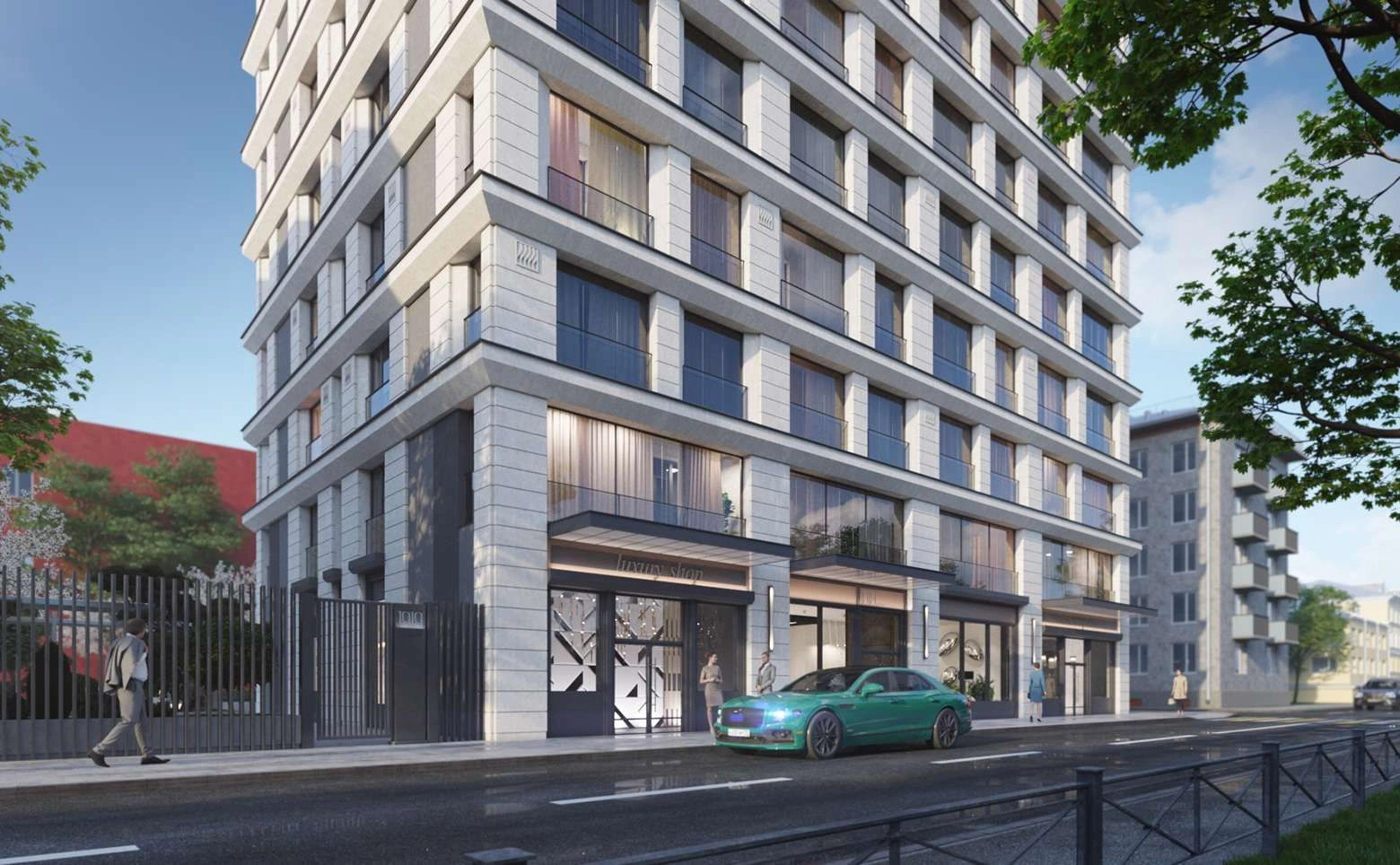 Saint Petersburg'da 11 kat yüksekliğinde bir konut