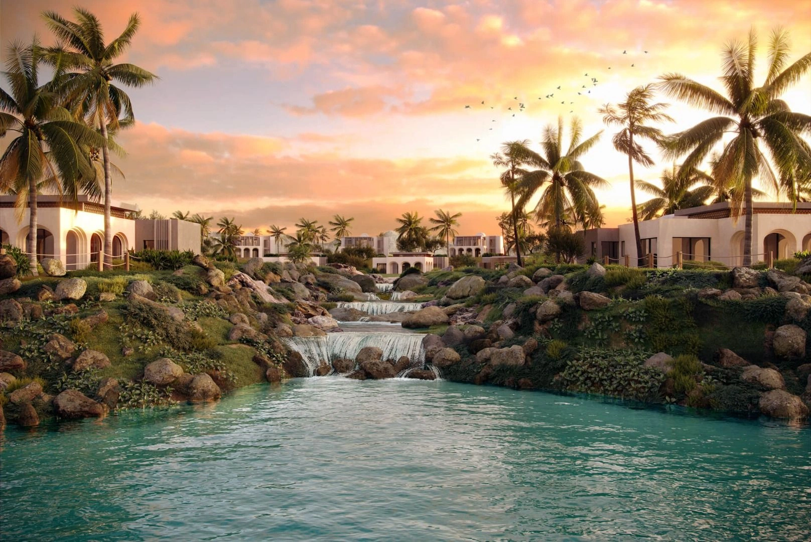 مجتمع منتجع في مدينة صلالة العمانية