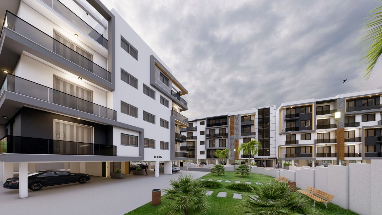 Modern residential complex in Girne