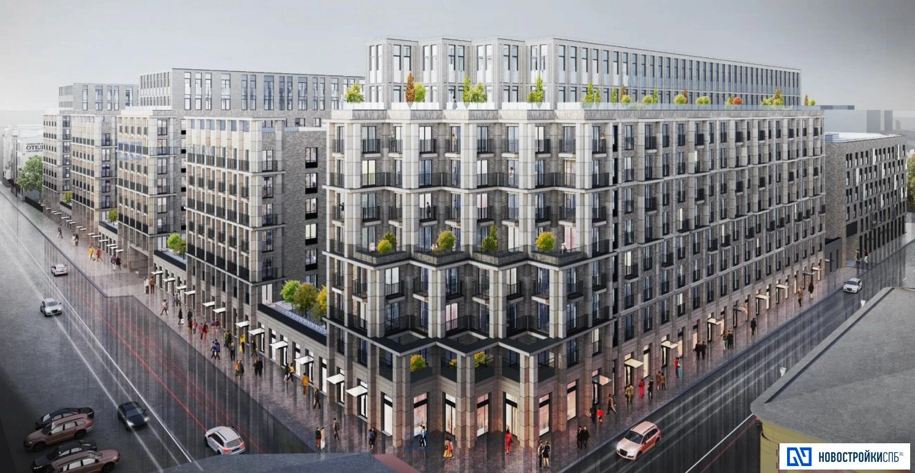 Modern complex in St. Petersburg Russia