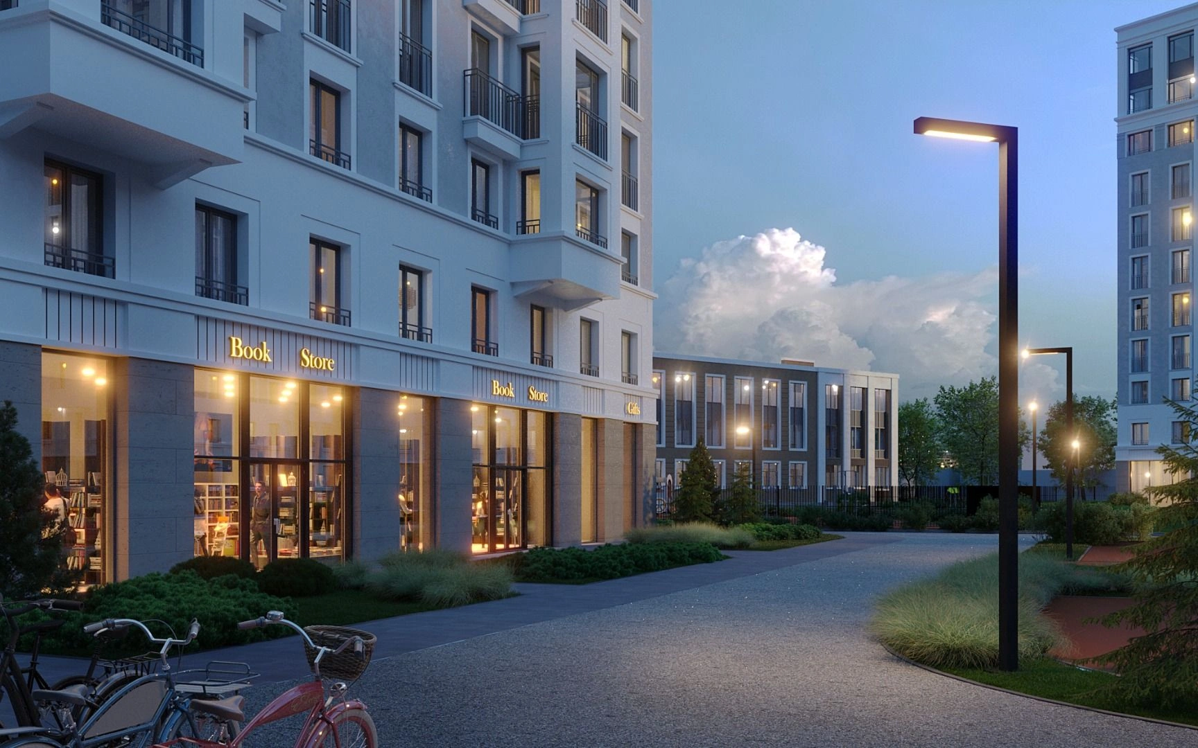 مجمع فاخر في شارع سيزرانسكايا في سانت بطرسبرغ