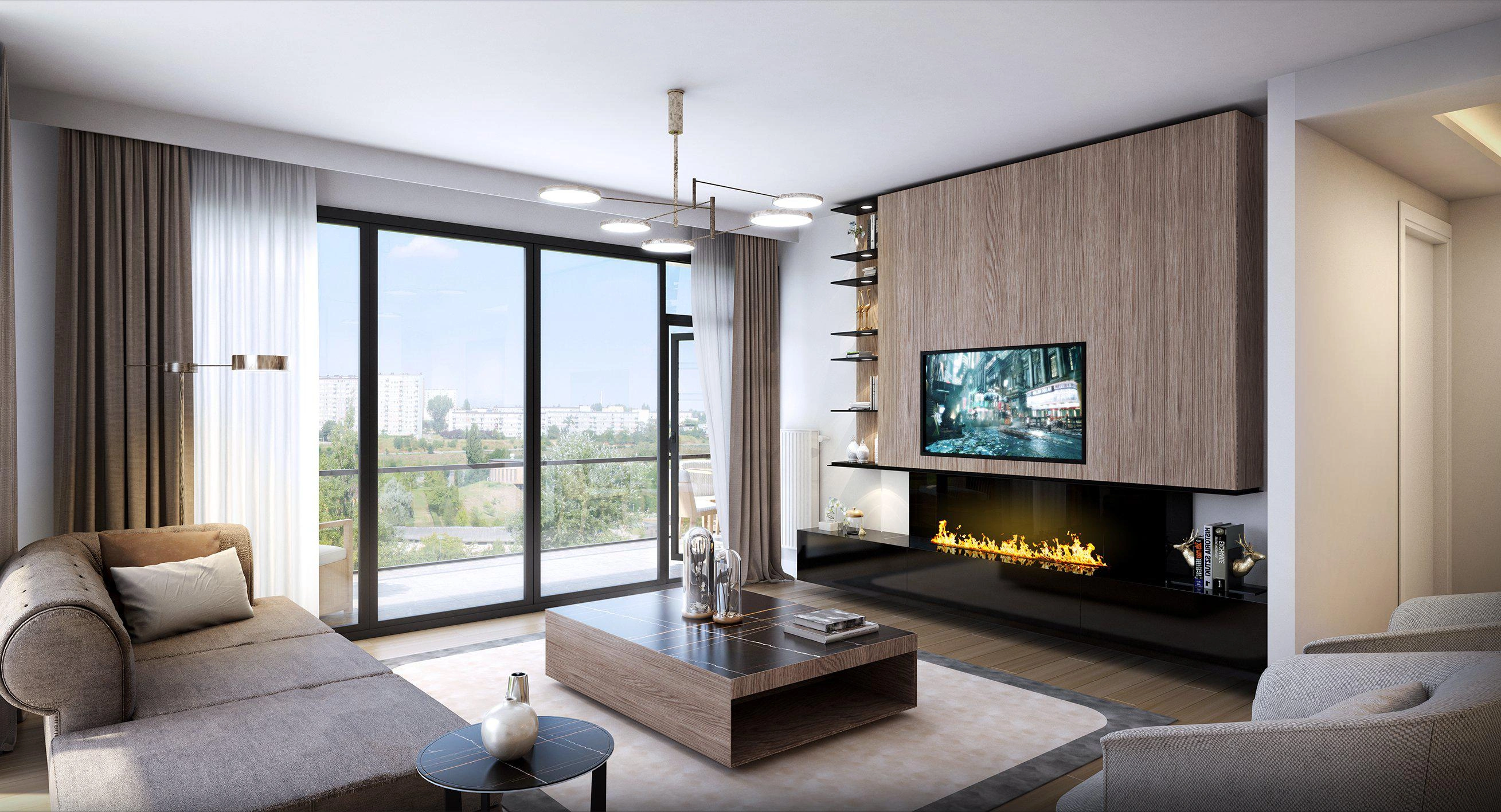 土耳其伊斯坦布尔住宅小区的公寓