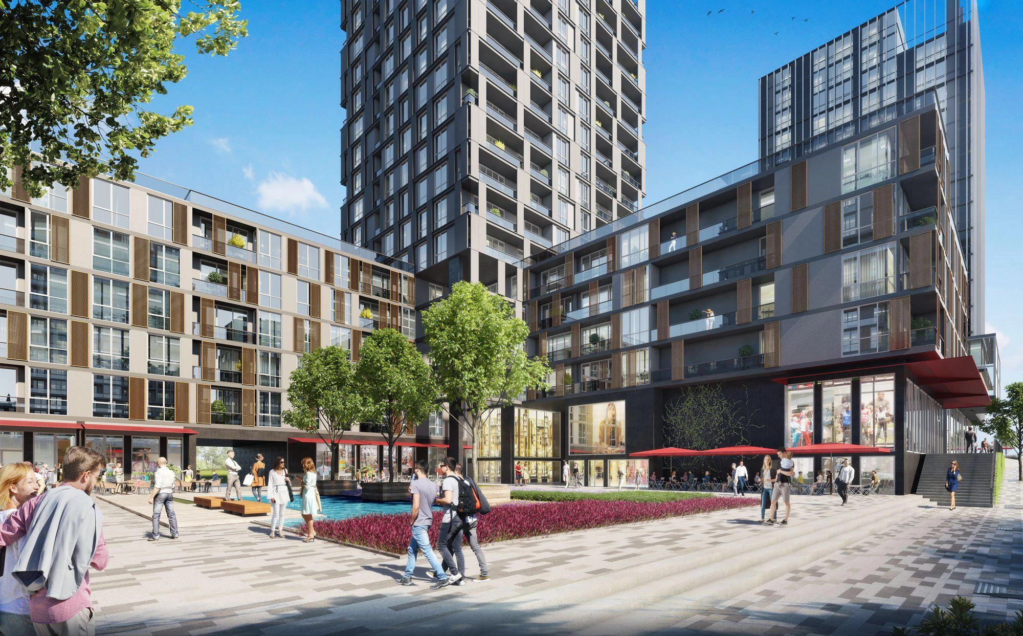 土耳其伊斯坦布尔住宅小区的公寓